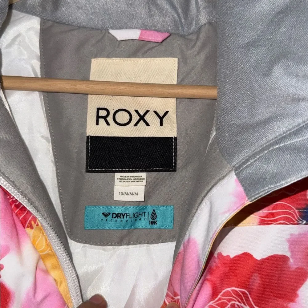 Roxy Kids Colorful Floral Puffer Jacket 10(M) LIKE NEW(zipper stuck)